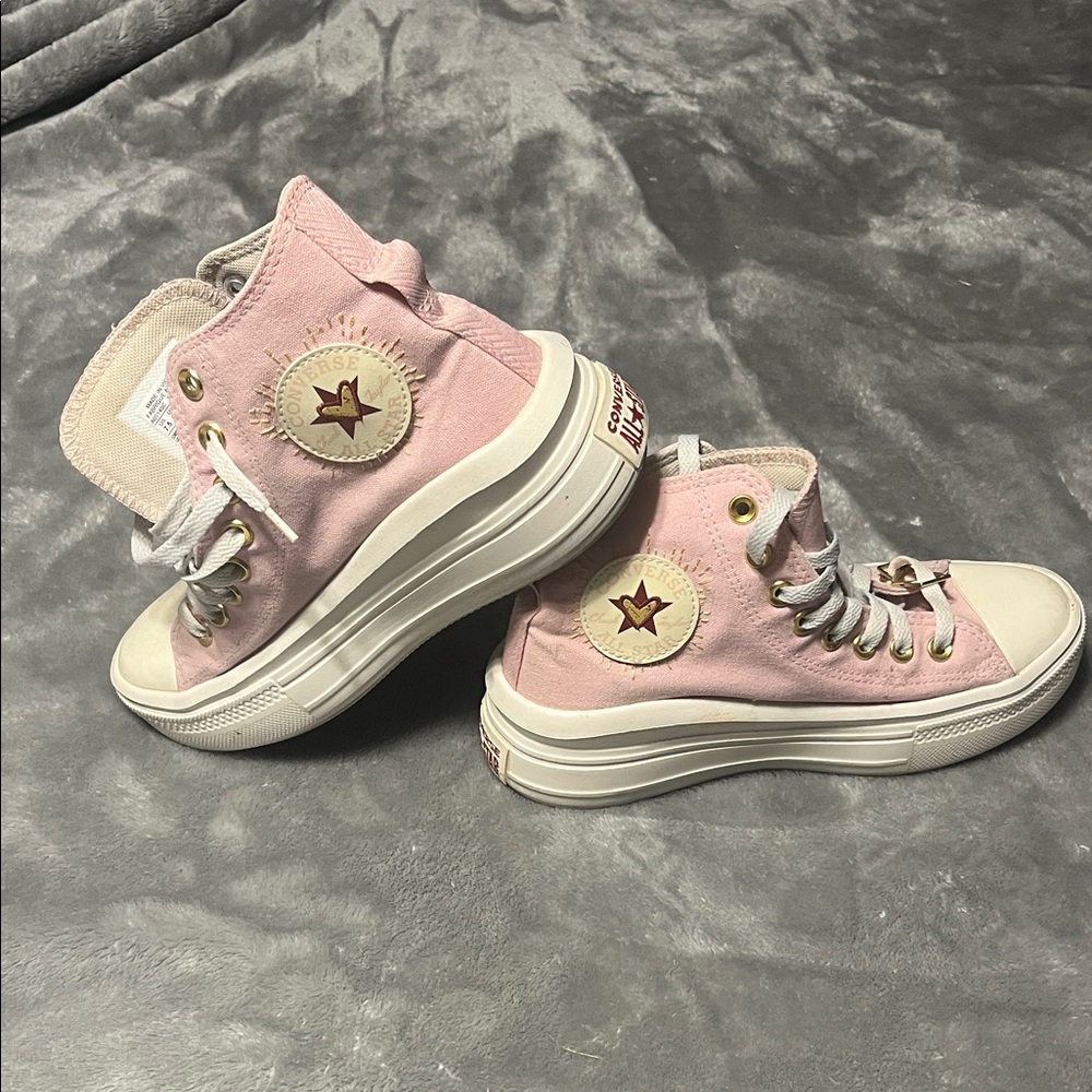 Converse Pink High-Top Sneakers